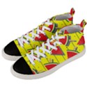 Yellow Watermelon Popsicle  Men s Mid-Top Canvas Sneakers View2