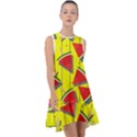 Yellow Watermelon Popsicle  Frill Swing Dress View1