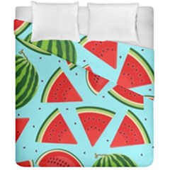 Blue Watermelon Duvet Cover Double Side (california King Size) by ConteMonfrey