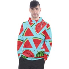 Blue Watermelon Men s Pullover Hoodie by ConteMonfrey