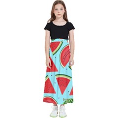 Blue Watermelon Kids  Flared Maxi Skirt by ConteMonfrey