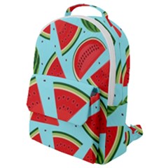 Blue Watermelon Flap Pocket Backpack (small) by ConteMonfrey