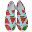 Blue Watermelon Men s Slip On Sneakers View1