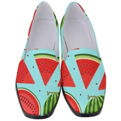 Blue Watermelon Women s Classic Loafer Heels by ConteMonfrey