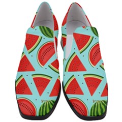 Blue Watermelon Women Slip On Heel Loafers by ConteMonfrey