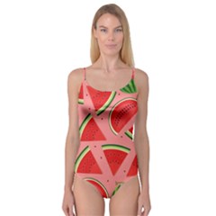 Red Watermelon  Camisole Leotard  by ConteMonfrey