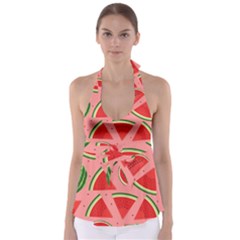 Red Watermelon  Babydoll Tankini Top by ConteMonfrey