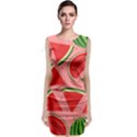 Red Watermelon  Sleeveless Velvet Midi Dress View1