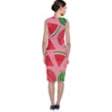 Red Watermelon  Sleeveless Velvet Midi Dress View2