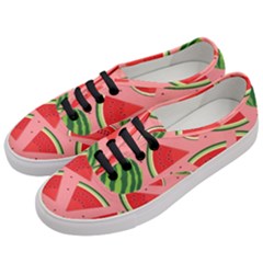 Red Watermelon  Women s Classic Low Top Sneakers