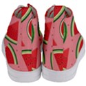 Red Watermelon  Women s Mid-Top Canvas Sneakers View4