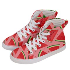 Red Watermelon  Men s Hi-top Skate Sneakers by ConteMonfrey