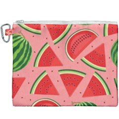 Red Watermelon  Canvas Cosmetic Bag (xxxl) by ConteMonfrey