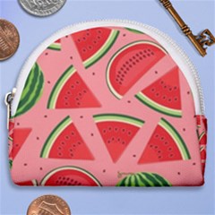 Red Watermelon  Horseshoe Style Canvas Pouch by ConteMonfrey