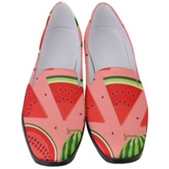 Red Watermelon  Women s Classic Loafer Heels by ConteMonfrey