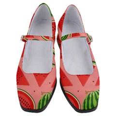 Red Watermelon  Women s Mary Jane Shoes by ConteMonfrey