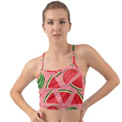 Red Watermelon  Mini Tank Bikini Top by ConteMonfrey