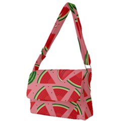 Red Watermelon  Full Print Messenger Bag (l) by ConteMonfrey