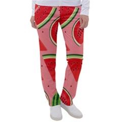 Red Watermelon  Women s Casual Pants by ConteMonfrey