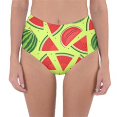 Pastel Watermelon   Reversible High-waist Bikini Bottoms by ConteMonfrey