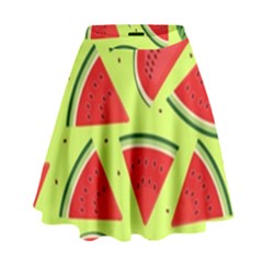 Pastel Watermelon   High Waist Skirt by ConteMonfrey