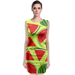 Pastel Watermelon   Sleeveless Velvet Midi Dress by ConteMonfrey