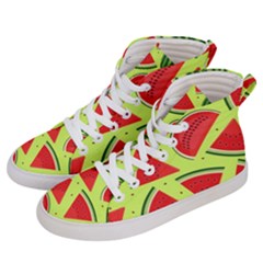 Pastel Watermelon   Men s Hi-top Skate Sneakers by ConteMonfrey