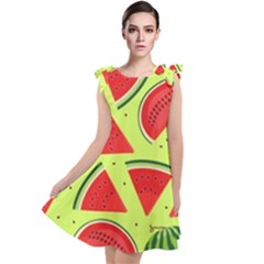 Pastel Watermelon   Tie Up Tunic Dress by ConteMonfrey