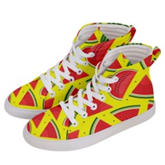 Yellow Watermelon   Men s Hi-top Skate Sneakers by ConteMonfrey