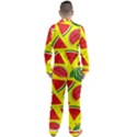 Yellow Watermelon   Men s Long Sleeve Satin Pajamas Set View2