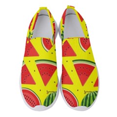 Yellow Watermelon   Women s Slip On Sneakers by ConteMonfrey