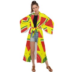 Yellow Watermelon   Maxi Kimono by ConteMonfrey