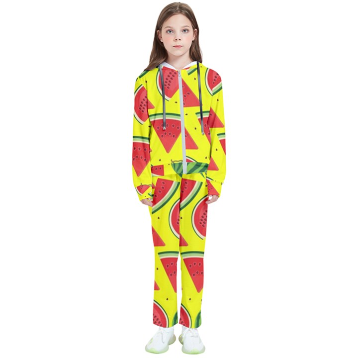 Yellow Watermelon   Kids  Tracksuit