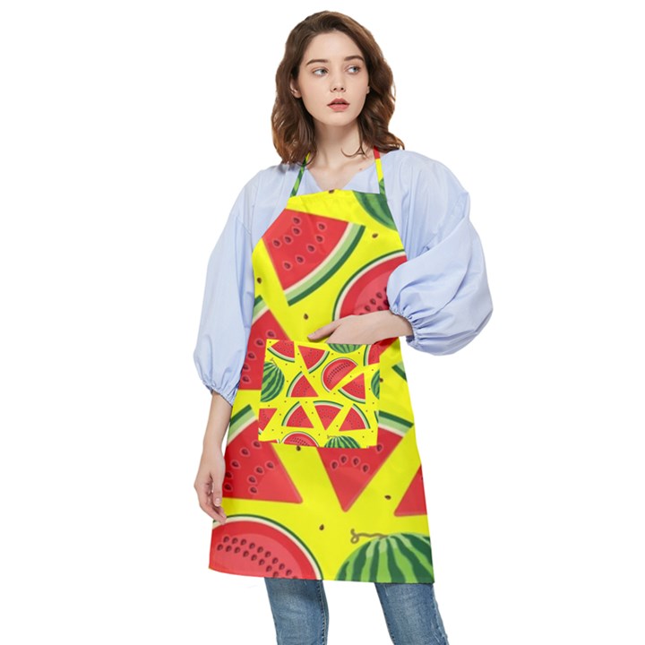 Yellow Watermelon   Pocket Apron