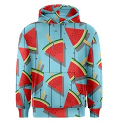 Blue Watermelon Popsicle  Men s Core Hoodie by ConteMonfrey