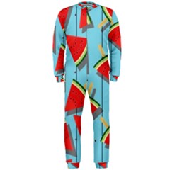 Blue Watermelon Popsicle  Onepiece Jumpsuit (men) by ConteMonfrey