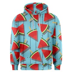 Blue Watermelon Popsicle  Men s Overhead Hoodie by ConteMonfrey