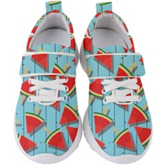 Blue Watermelon Popsicle  Kids  Velcro Strap Shoes by ConteMonfrey