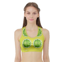 Yellow Lemonade  Sports Bra With Border by ConteMonfrey