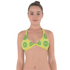 Yellow Lemonade  Halter Neck Bikini Top by ConteMonfrey