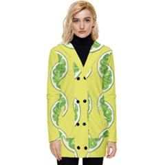 Yellow Lemonade  Button Up Hooded Coat  by ConteMonfrey