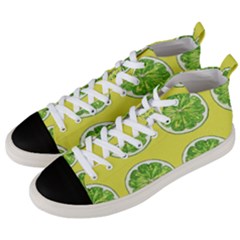 Yellow Lemonade  Men s Mid-top Canvas Sneakers by ConteMonfrey