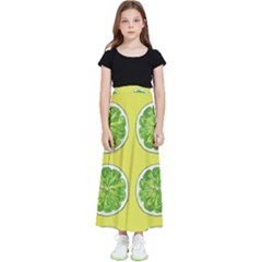 Yellow Lemonade  Kids  Flared Maxi Skirt by ConteMonfrey