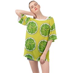 Yellow Lemonade  Oversized Chiffon Top by ConteMonfrey