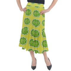 Yellow Lemonade  Midi Mermaid Skirt by ConteMonfrey