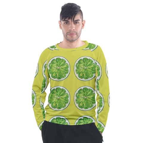 Yellow Lemonade  Men s Long Sleeve Raglan Tee by ConteMonfrey