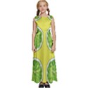 Yellow Lemonade  Kids  Satin Sleeveless Maxi Dress View1