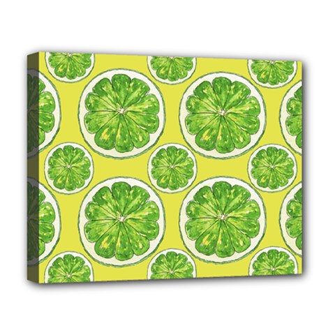 Lemon Cut Deluxe Canvas 20  X 16  (stretched) by ConteMonfrey