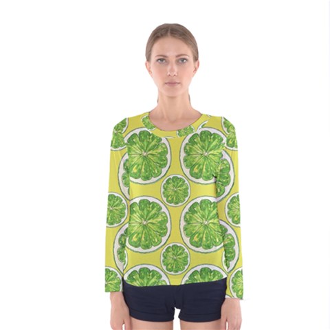 Lemon Cut Women s Long Sleeve Tee by ConteMonfrey