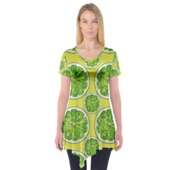 Lemon Cut Short Sleeve Tunic  by ConteMonfrey